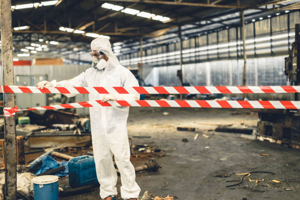 Professional Biohazard technician working in Woodbury Heights, NJ